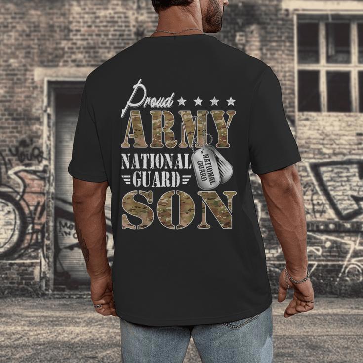 Proud Army National Guard Son National Guard Graduation Men's Back Print T-Shirt