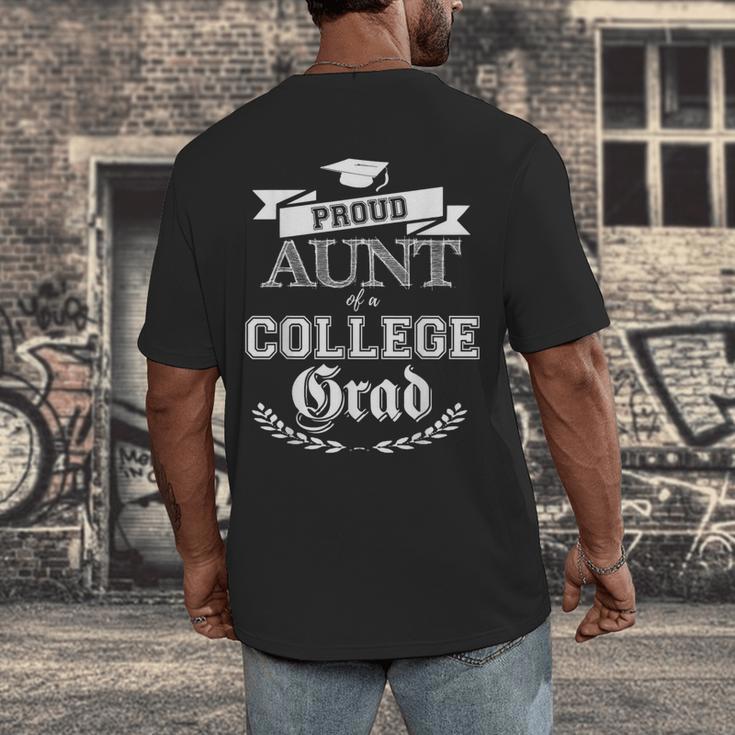 Proud Aunt Of a College Grad 2019 Family Graduation Shirt Men's Back Print T-Shirt