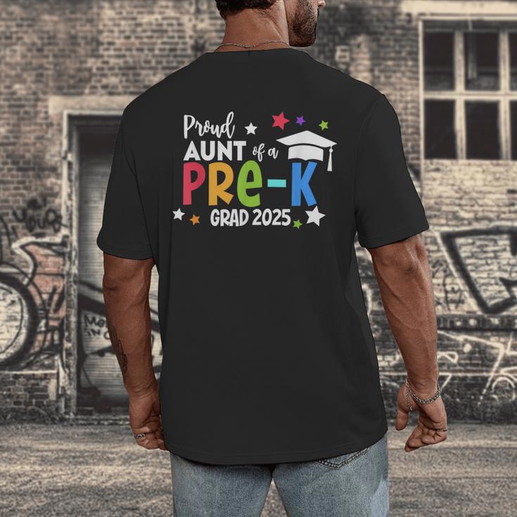 Proud Aunt Of A Pre-K 2025 Graduate Class Of 2025 Graduation Men's Back Print T-Shirt