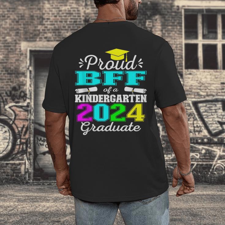 Proud Bff Of Kindergarten Graduate 2024 Graduation Bff Men's Back Print T-Shirt