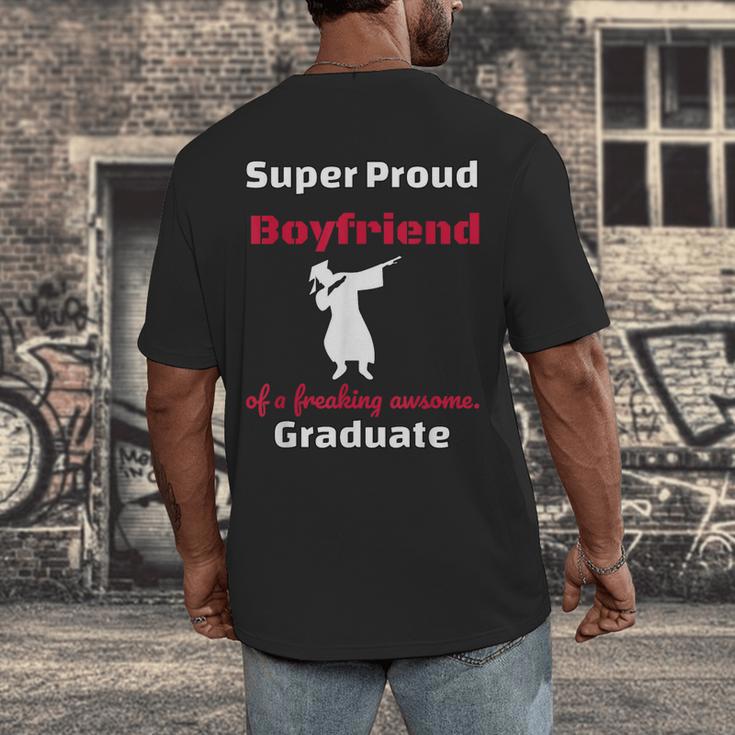 Proud Boyfriend Of 2018 Graduate Dabbing Graduation Men's Back Print T-Shirt