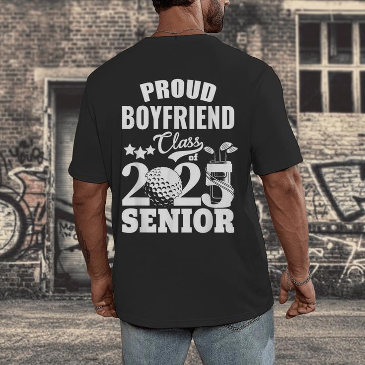 Proud Boyfriend Class Of 2025 Graduation Senior 2025 Golf Men's Back Print T-Shirt