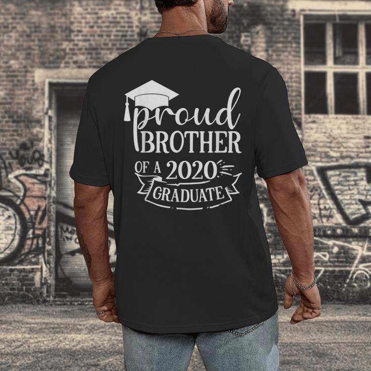 Proud Brother Of a 2020 Graduate Graduation Class Men's Back Print T-Shirt
