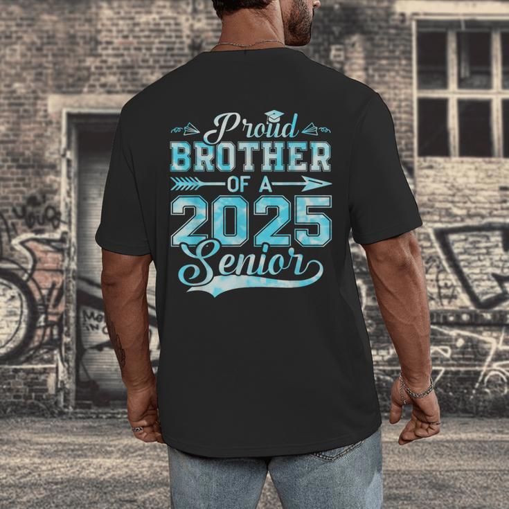 Proud Brother Of a 2025 Senior Graduate Graduation Men's Back Print T-Shirt