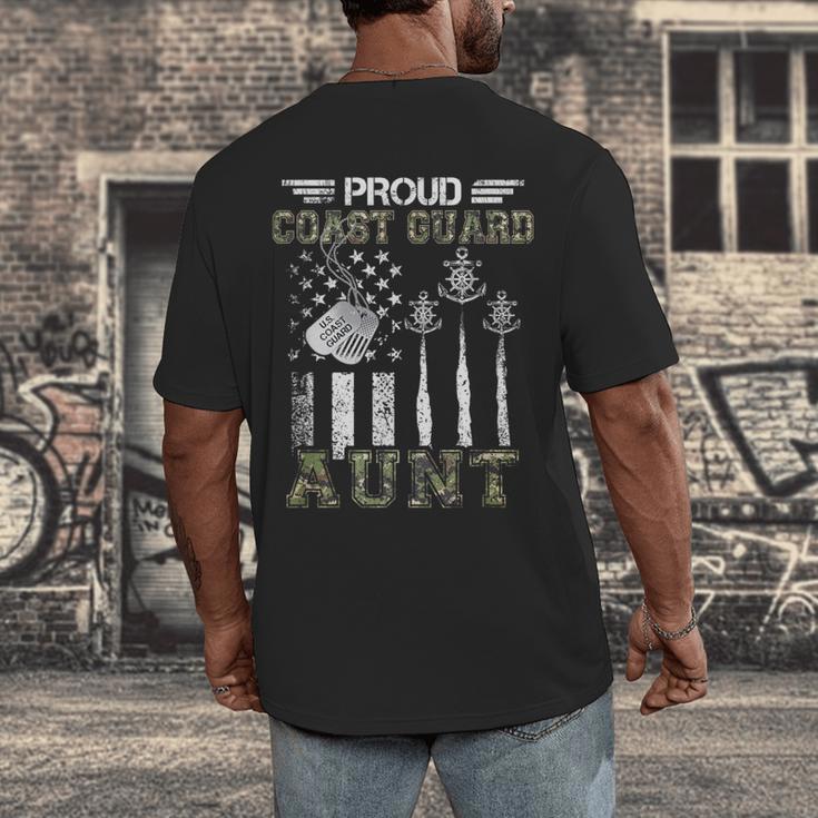 Proud Coast Guard Aunt US Coast Guard Graduation Aunt Men's Back Print T-Shirt