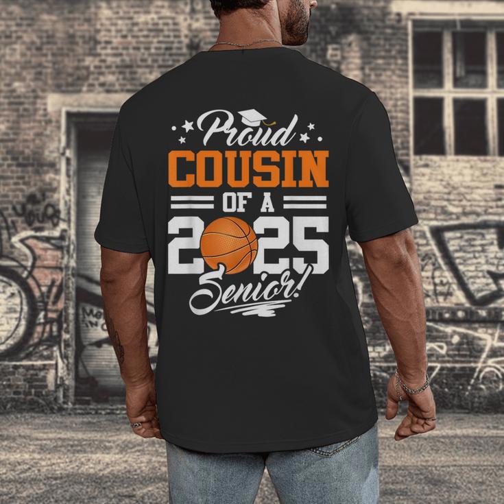 Proud Cousin Of A 2025 Senior Basketball Graduation Men's Back Print T-Shirt