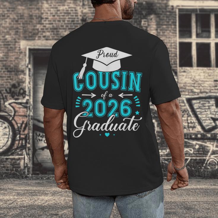 Proud Cousin Of a Class Of 2026 Graduate For Graduation Men's Back Print T-Shirt