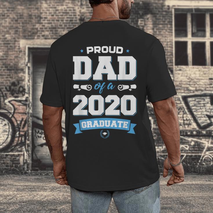 Proud Dad Of A Class Of 2020 Graduate TShirt Graduation Men's Back Print T-Shirt