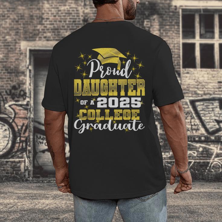 Proud Daughter Of 2025 College Graduate Family 24 Graduation Men's Back Print T-Shirt