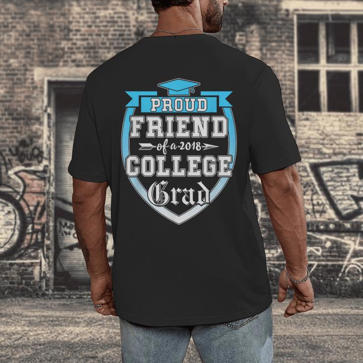 Proud Friend Of a 2018 College Grad Graduation Men's Back Print T-Shirt
