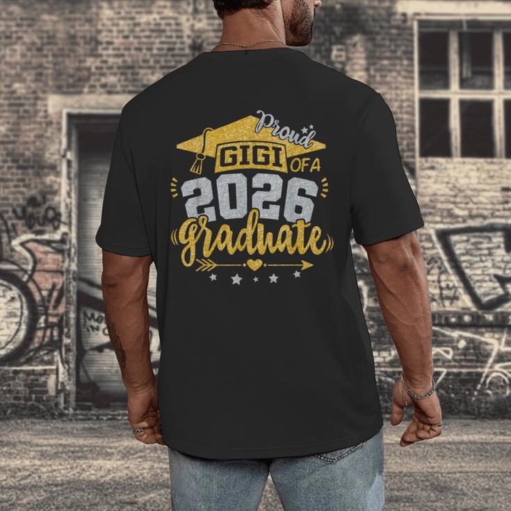 Proud Gigi Of A 2026 Graduate Grad Senior Graduation Men's Back Print T-Shirt
