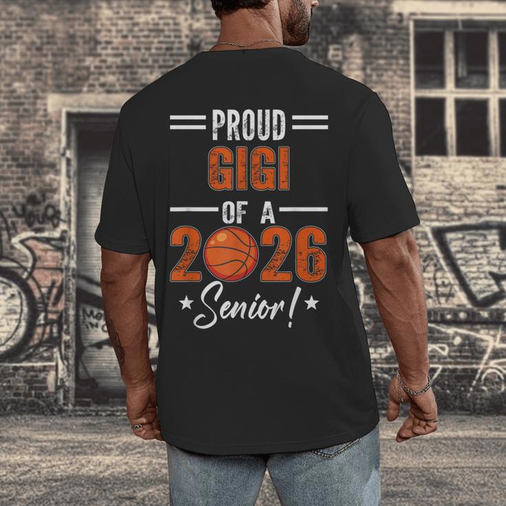 Proud GIGI Of 2026 Senior Basketball Student Graduation Men's Back Print T-Shirt