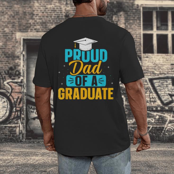 Proud Graduation Dad Father Of Graduates Men's Back Print T-Shirt