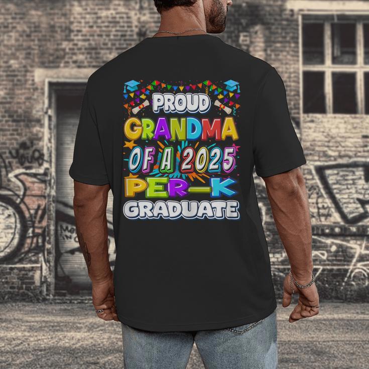 Proud GRANDMA Of a 2025 PRE-K Graduate -Graduation Men's Back Print T-Shirt