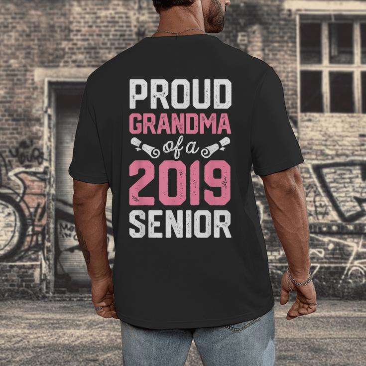 Proud Grandma Of A Class 2019 SeniorShirt Graduation Men's Back Print T-Shirt