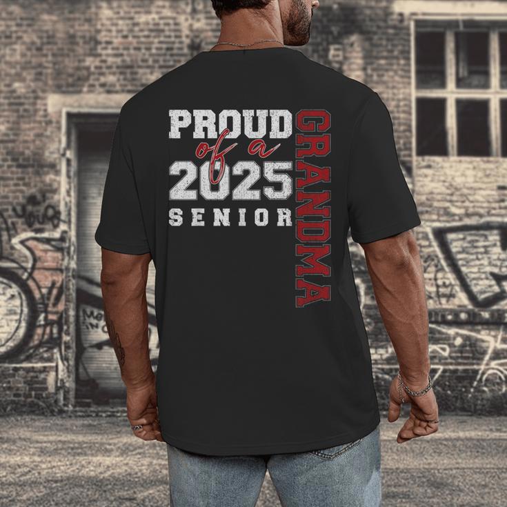 Proud Grandma Of A Class Of 2025 Senior Graduation 25 Men's Back Print T-Shirt