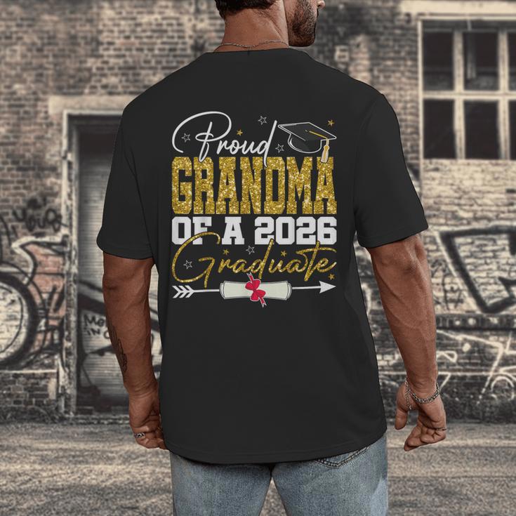 Proud Grandma Of Senior 2026 Graduate Family Graduation 2026 Men's Back Print T-Shirt