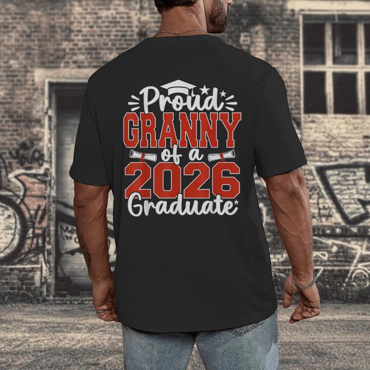 Proud Granny Of A Class Of 2026 Graduate Senior Graduation Men's Back Print T-Shirt