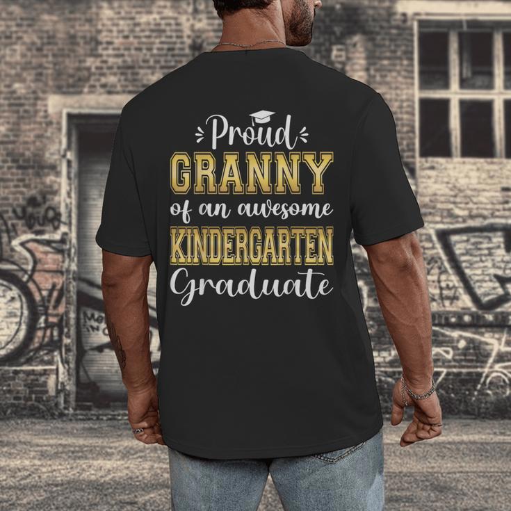 Proud Granny Of Kindergarten Graduate 2024 Graduation Granny Men's Back Print T-Shirt