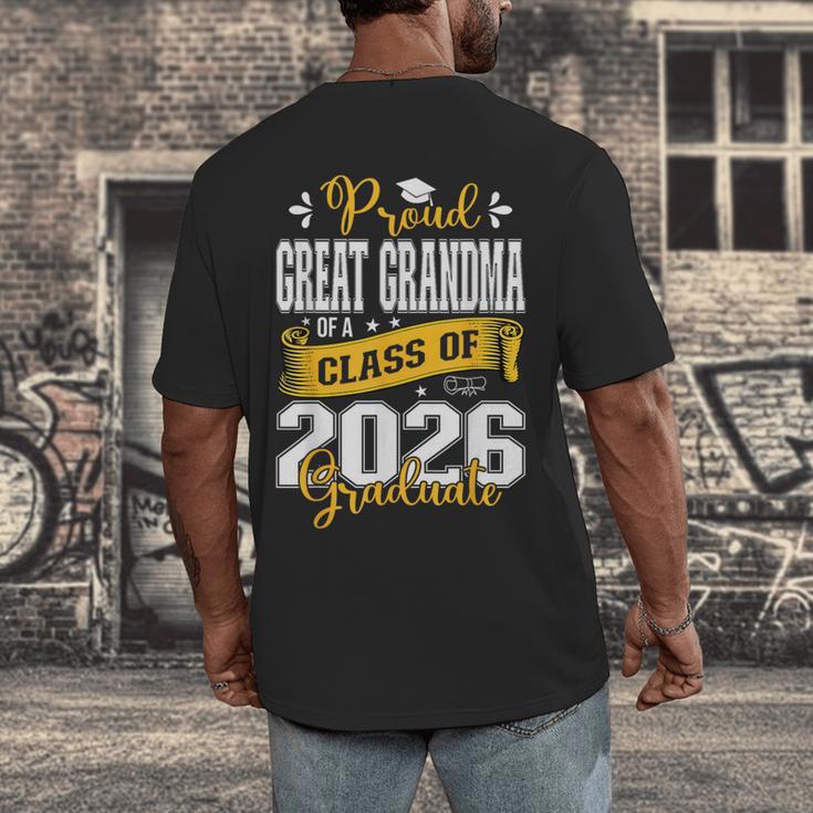 Proud Great Grandma Of a Class Of 2026 Graduate Graduation Men's Back Print T-Shirt