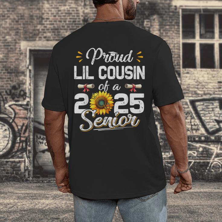 Proud Lil Cousin Of A Class Of 2025 Senior Graduation 2025 Men's Back Print T-Shirt