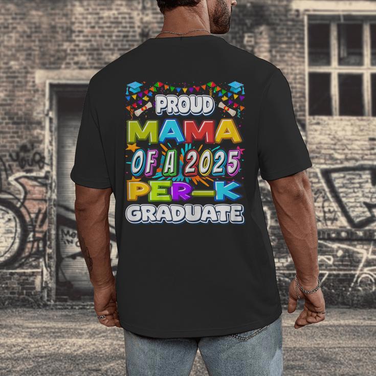 Proud MAMA Of a 2025 PRE-K Graduate -Graduation Men's Back Print T-Shirt
