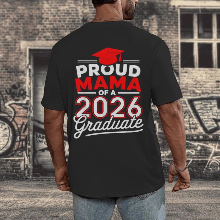 Proud Mama Of A 2026 Graduate Class Of 2026 Mom Graduation Men's Back Print T-Shirt
