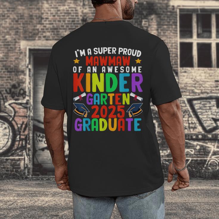 Proud MAWMAW Of Awesome Kindergarten Pre-K Graduation 2025 Men's Back Print T-Shirt