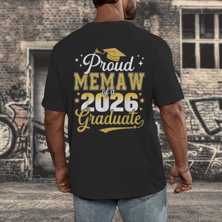 Proud Memaw Of a Class Of 2026 Graduate Senior Graduation Men's Back Print T-Shirt