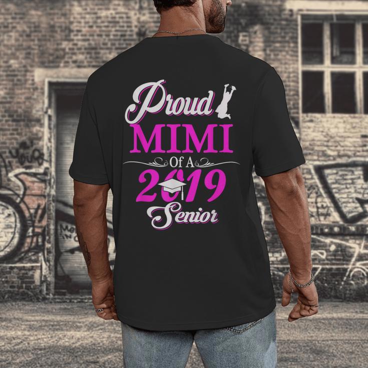Proud MIMI Of A Class 2019 Senior Tshirt Graduation Men's Back Print T-Shirt