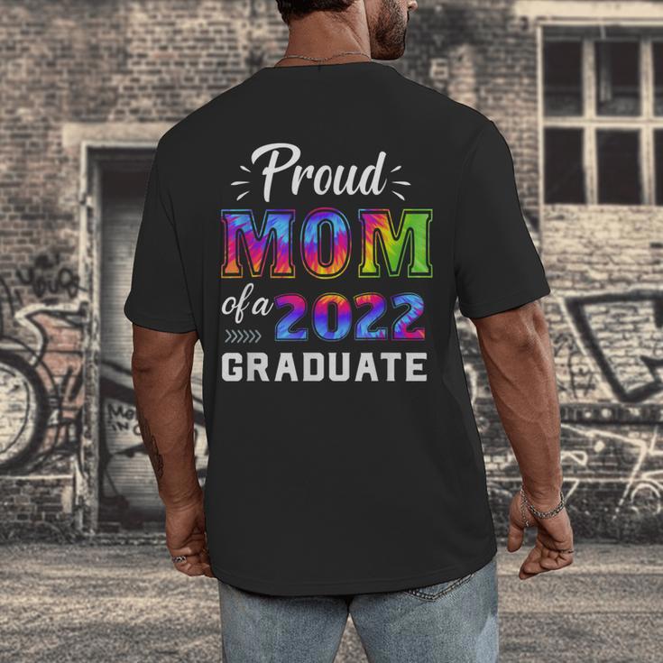 Proud Mom Of a 2022 Graduate Matching Tie Dye Graduation Men's Back Print T-Shirt