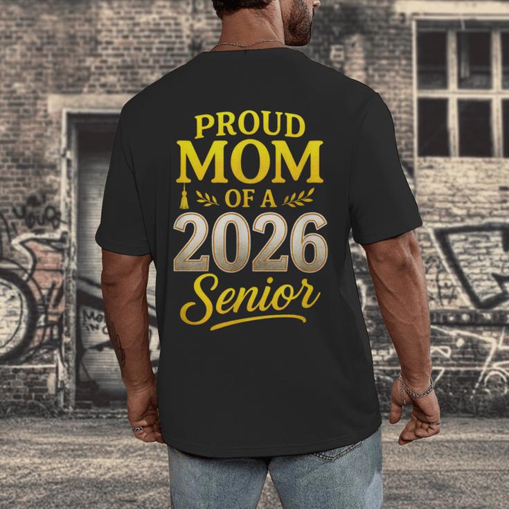 Proud Mom Of A 2026 Senior Graduation Pride Men's Back Print T-Shirt