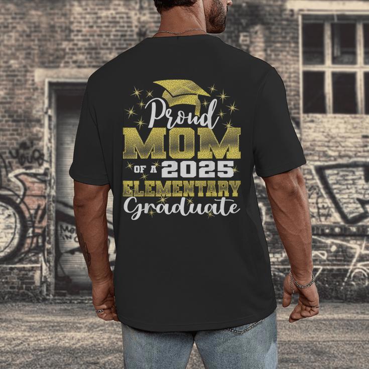 Proud Mom Of 5th Grade Graduate 2025 Elementary Graduation Men's Back Print T-Shirt