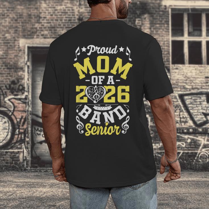 Proud Mom Of a Band Senior 2026 Graduation Men's Back Print T-Shirt