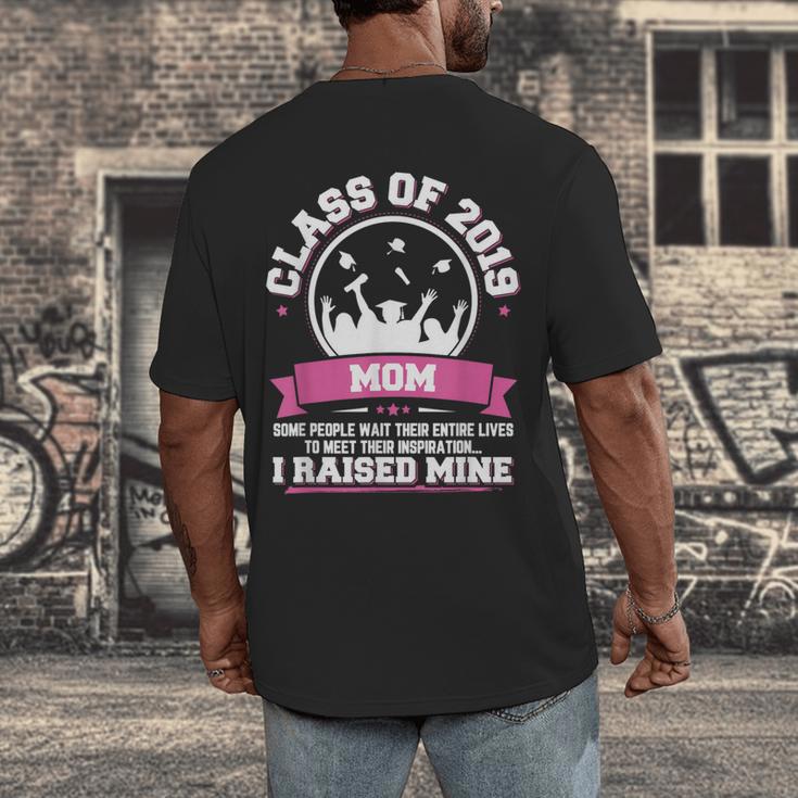 Proud Mom Of A Class Of 2019 Graduate TShirt Graduation Men's Back Print T-Shirt