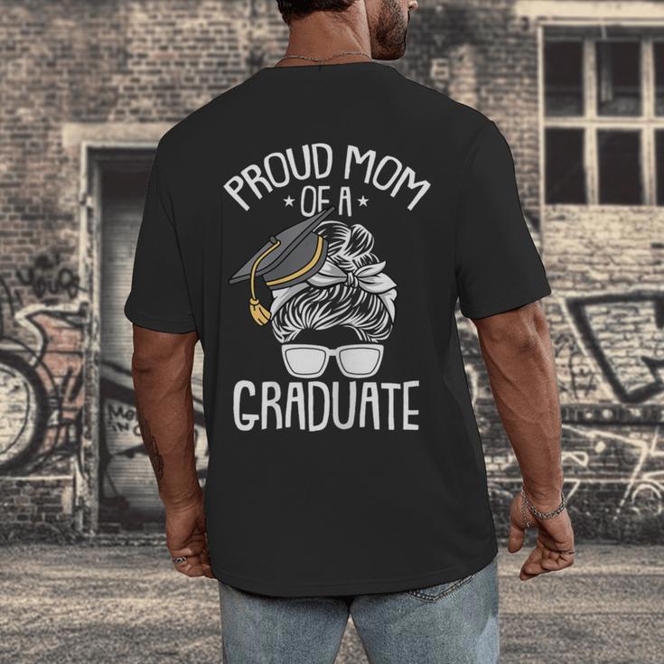 Proud Mom Of A Graduate Graduation Mama Mother Men's Back Print T-Shirt