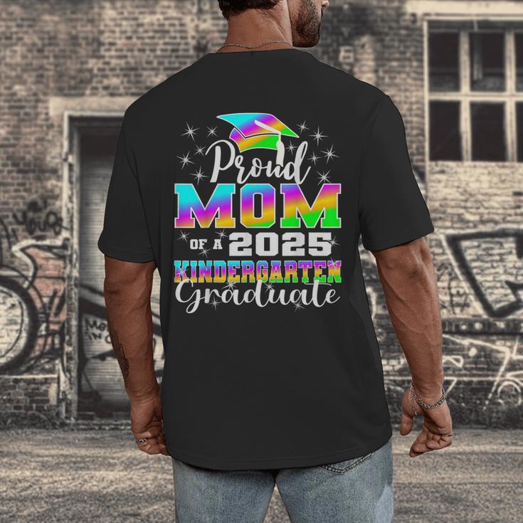 Proud Mom Of Kindergarten Graduate 2025 Graduation Mom Men's Back Print T-Shirt
