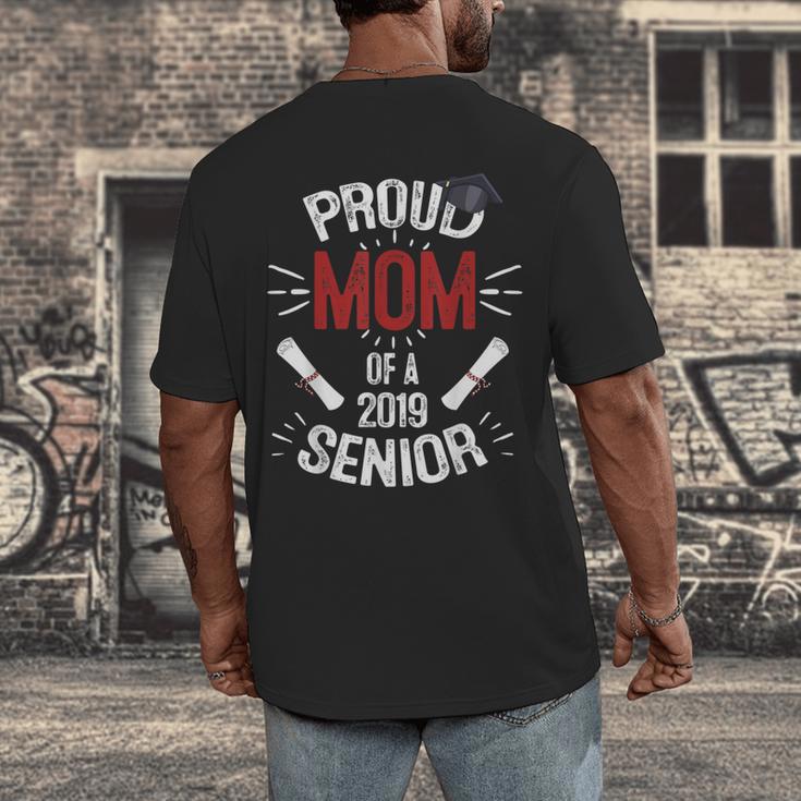 Proud Mom Mother Of a 2019 Graduate TShirt Graduation Men's Back Print T-Shirt