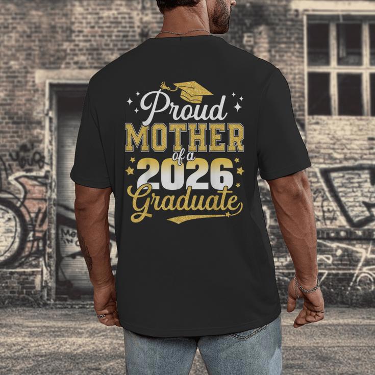 Proud Mother Of a Class Of 2026 Graduate Senior Graduation Men's Back Print T-Shirt