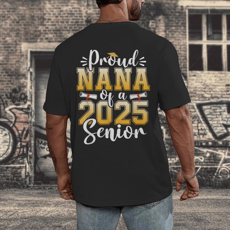 Proud Nana Of A Class Of 2025 Senior Graduation Men's Back Print T-Shirt