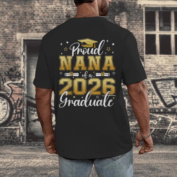 Proud Nana Of a Class Of 2026 Graduate Senior Graduation Men's Back Print T-Shirt