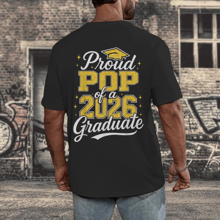 Proud Pop Of A 2026 Graduate Class Of 2026 Graduation Men's Back Print T-Shirt