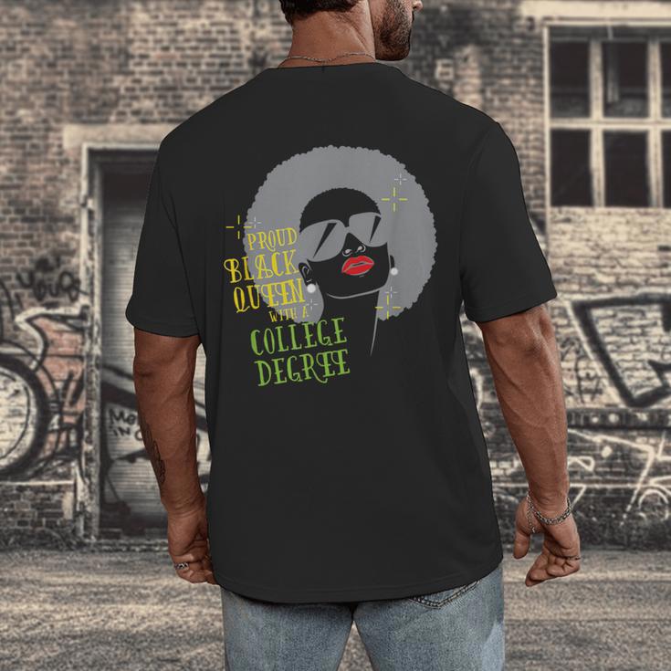 Proud Queen College Graduation Men's Back Print T-Shirt