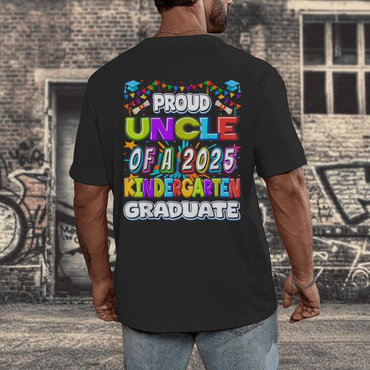 Proud UNCLE Of a 2025 Kindergarten Graduate Graduation Men's Back Print T-Shirt