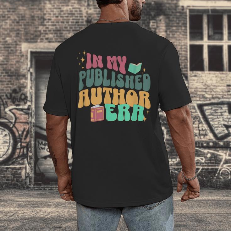 In My Published Author Era Cute Book Lover Writer Retro Tee Men's Back Print T-Shirt In My Published Author Era Cute Book Lover Writer Retro Tee Men's Back Print T-Shirt