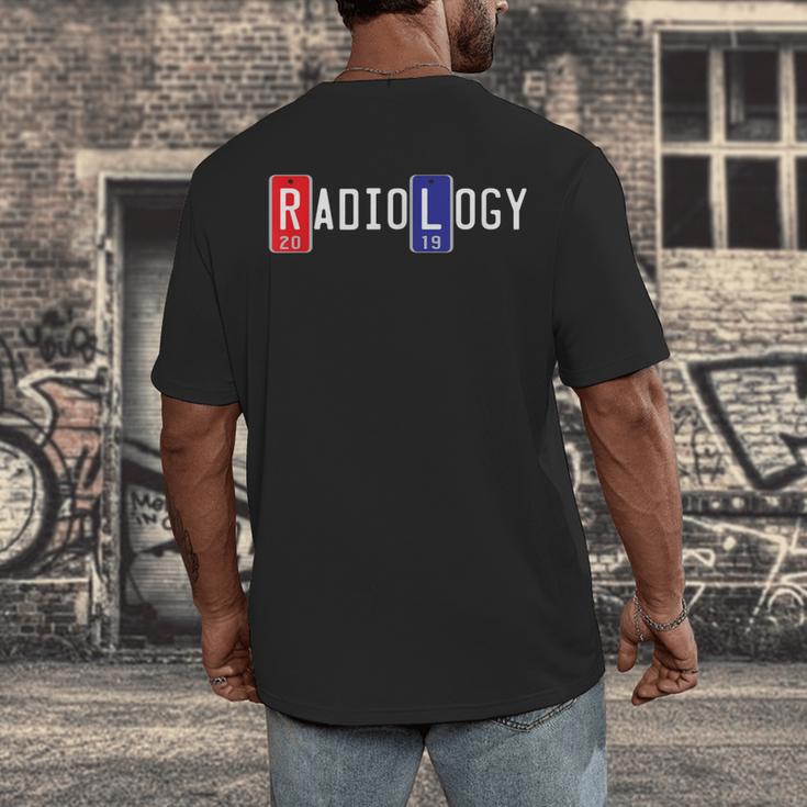 Radiology Markers Shirt 2019 Graduation Men's Back Print T-Shirt