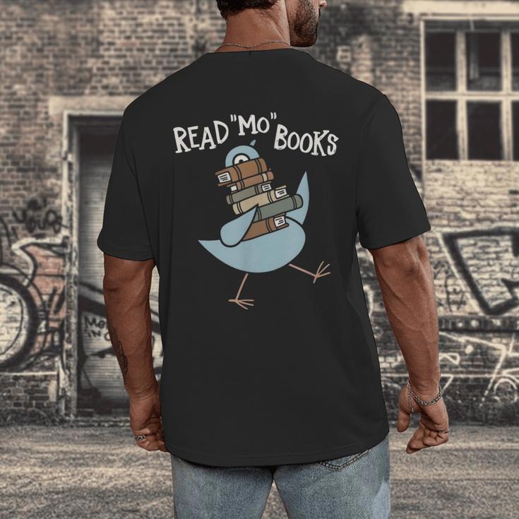 Read More Books Pigeon Book Lover Men's Back Print T-Shirt Read More Books Pigeon Book Lover Men's Back Print T-Shirt
