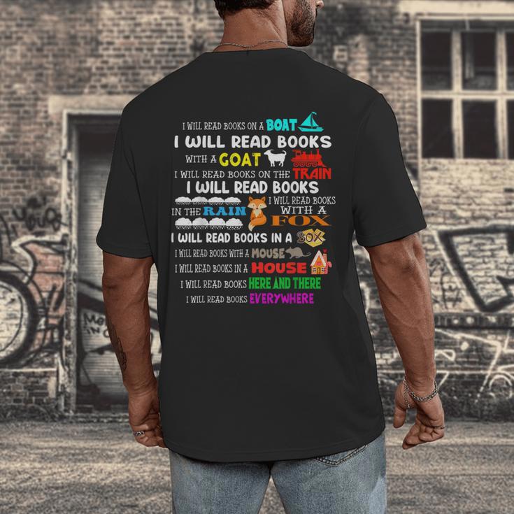 Read My Shirt Day For Kids Boy Girls i Will Read Book Men's Back Print T-Shirt Read My Shirt Day For Kids Boy Girls i Will Read Book Men's Back Print T-Shirt
