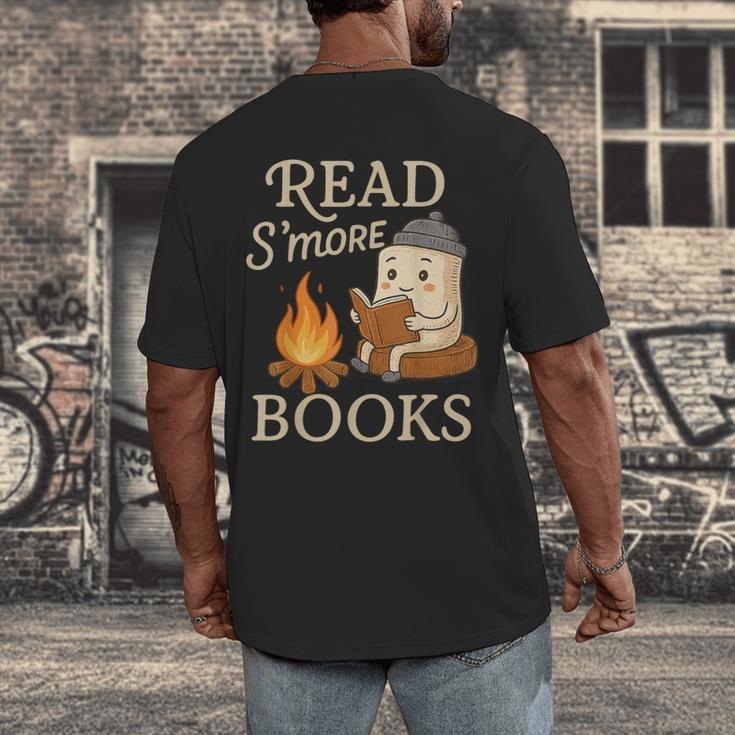 Read S'More Books Campfire Reading Book Lovers Camper Men's Back Print T-Shirt