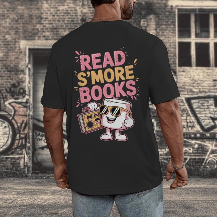 Read S'More Books Camping Outdoors Travel Campfire Smores Men's Back Print T-Shirt